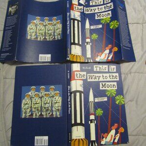 2015 Hardcover in Dustjacket M Sasek THE WAY TO THE MOON Space Travel Launches